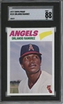 1977 Topps #131 Orlando Ramirez 9 card progressive proof.